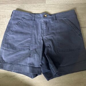 Women Blue Cargo Shorts